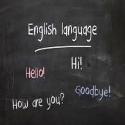 Lavagna con parole in inglese