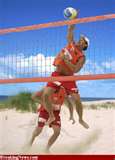 giocatori di beach volley
