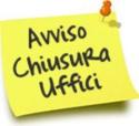 avviso chiusura uffici
