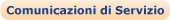 Comunicazioni di servizio